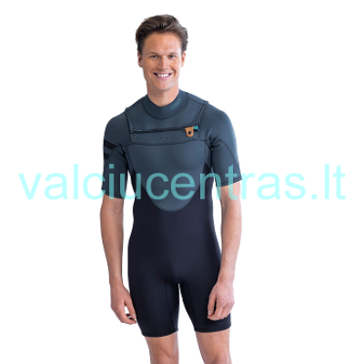 JOBE vyriškas neperšlampamas kostiumas Perth 3/2mm Shorty pilka/mėlyna